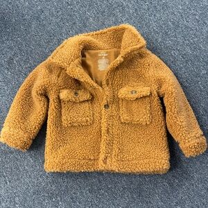 Cat and Jack Fuzzy Fur Sherpa Jacket Size 18 Months